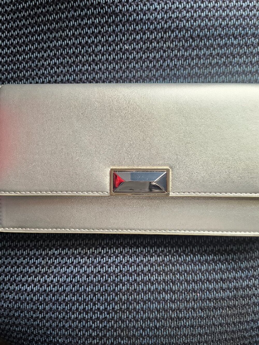 Steve Madden BModel Silver Classic Clutch